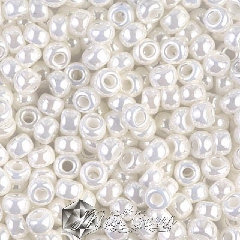 Miyuki Round Rocailles RR06/0-0591 Ceylon Ivory Pearl 