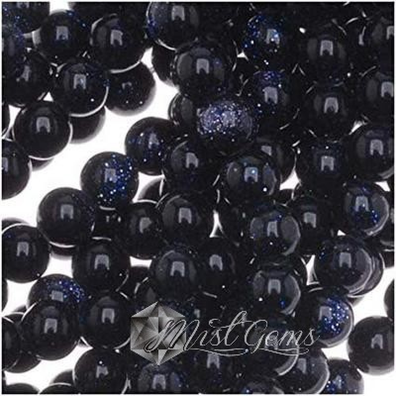 Goldstone sfere 8mm-7 buc