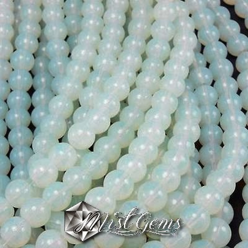 Agate sfere albe 6mm-10 buc.