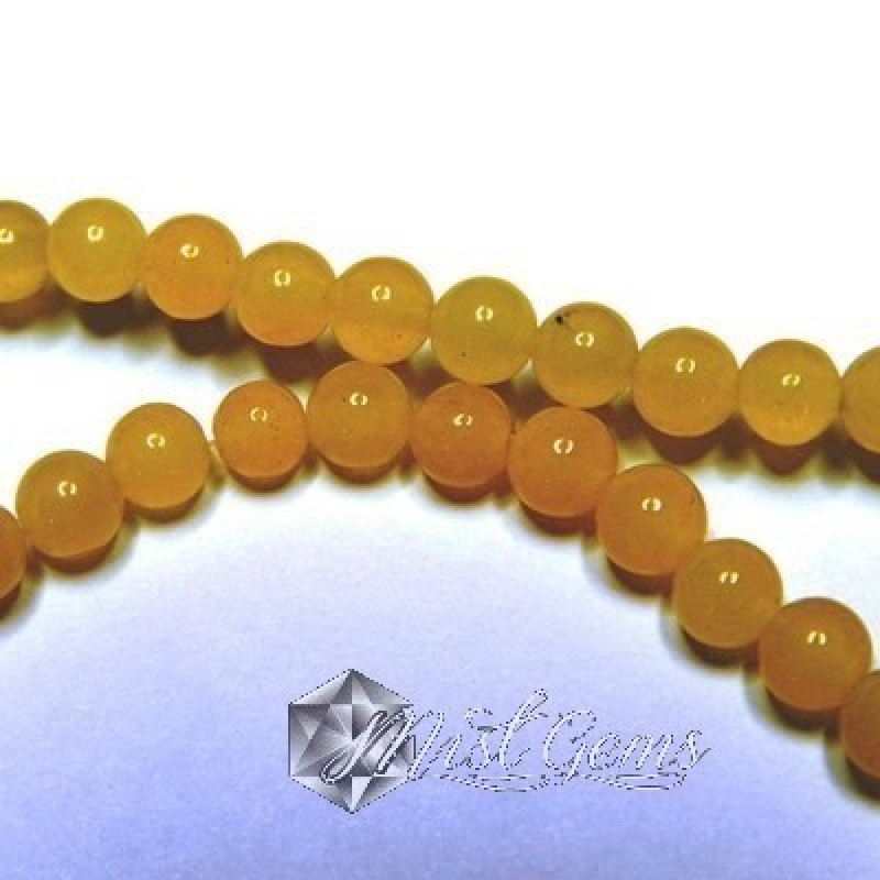 Agate sfere galbene 4mm-20 buc