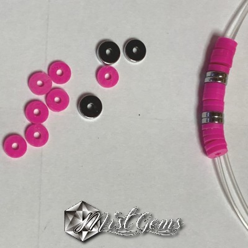 Hematit disc,heishi, culoare gunmetal -6X1mm-50 buc